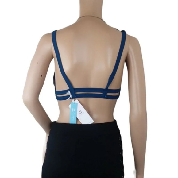 Cupshe Teal Blue Caged Cheeky Bikini - Picture 3 of 3